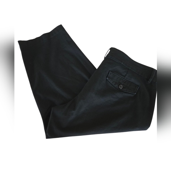 Lee Black Natural Fit  Cropped Ankle Pants Size 12 - Picture 2 of 5